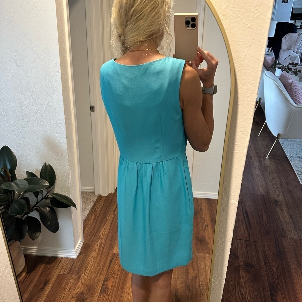 🌟SALE🌟 J. Crew turquoise dress with pockets​​​​​ - Picture 5 of 5